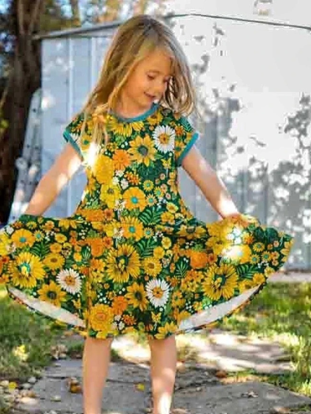 Uddevalla Barn Marinas Floral Dress Sz 7/8